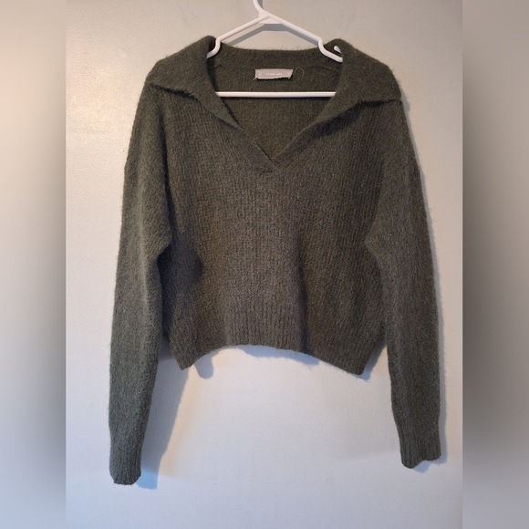 Everlane alpaca waffle knit polo sweater - Picture 6 of 11